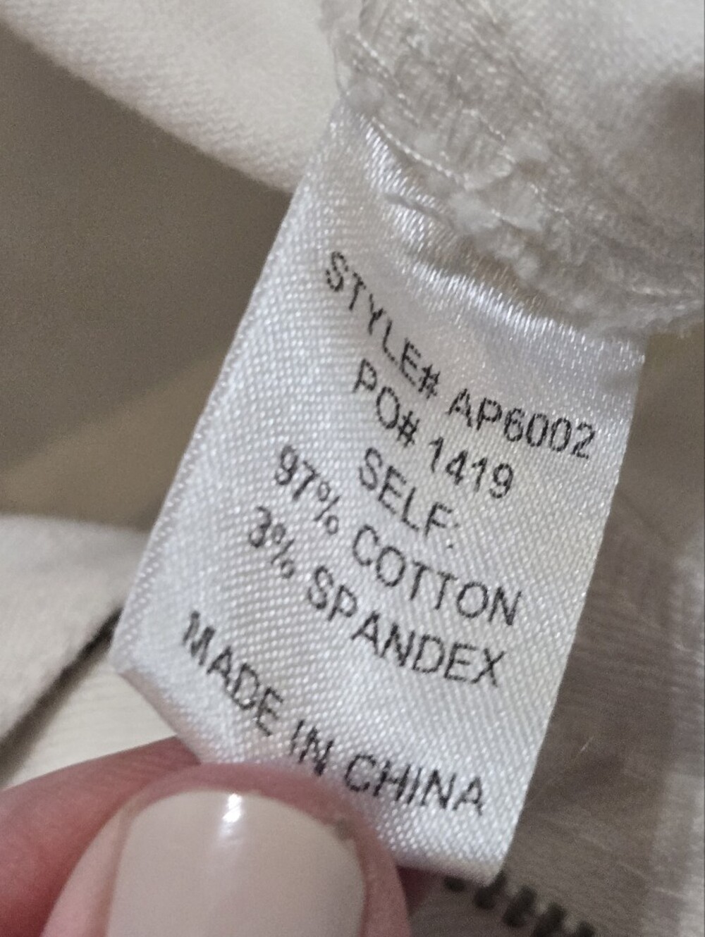 Anniewear White Wide Leg High-Rise Stretchy Jeans, Size Large - Picture 7 of 8